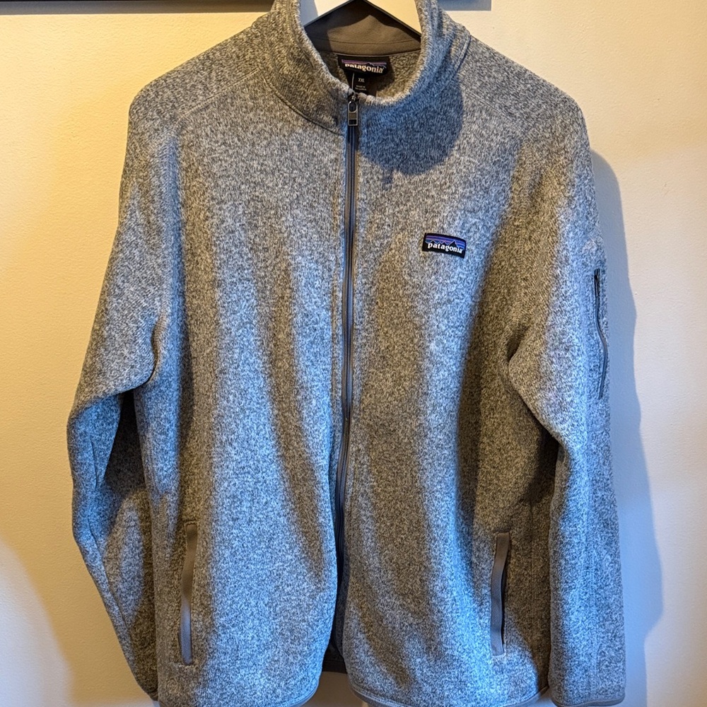 Patagonia Heathered Gray Better Sweater zip-up jacket